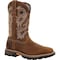Georgia Boot Men's Waterproof Western Work Boot, 7.5 M, Alloy Toe, 11 in H, Crazy Horse, GB00622 GB00622 - alternate 1
